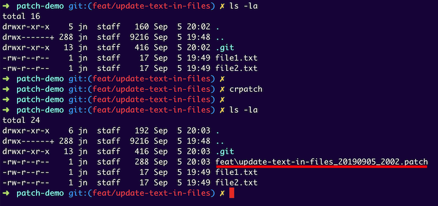 Creating Git Patch Files with Custom Names